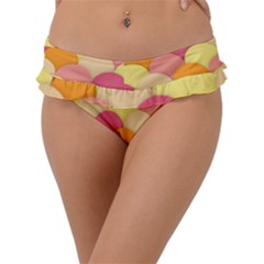 Scallop Fish Scales Scalloped Rainbow Frill Bikini Bottom