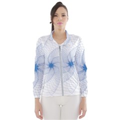 Spirograph Pattern Geometric Windbreaker (women) by Mariart