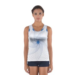 Spirograph Pattern Geometric Sport Tank Top  by Mariart