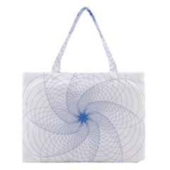 Spirograph Pattern Geometric Medium Tote Bag