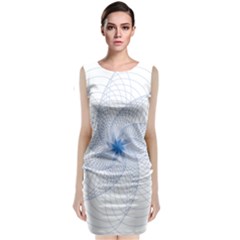 Spirograph Pattern Geometric Sleeveless Velvet Midi Dress by Mariart