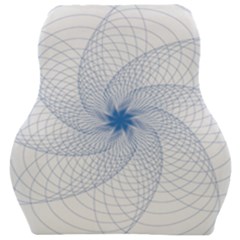 Spirograph Pattern Geometric Car Seat Velour Cushion 