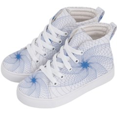 Spirograph Pattern Geometric Kids  Hi-top Skate Sneakers by Mariart