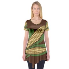 Sweet Corn Maize Vegetable Short Sleeve Tunic 