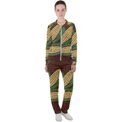 Sweet Corn Maize Vegetable Casual Jacket And Pants Set