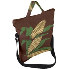 Sweet Corn Maize Vegetable Fold Over Handle Tote Bag by Alisyart