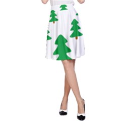 Christmas Tree Holidays A-line Skirt