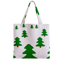 Christmas Tree Holidays Zipper Grocery Tote Bag by Alisyart