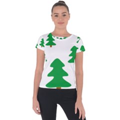 Christmas Tree Holidays Short Sleeve Sports Top  by Alisyart