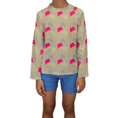 Cowboy Hat Western Kids  Long Sleeve Swimwear