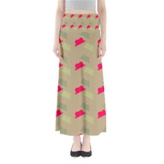 Cowboy Hat Western Full Length Maxi Skirt