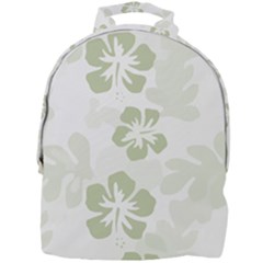 Hibiscus Green Pattern Plant Mini Full Print Backpack