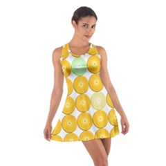 Citrus Fruit Orange Lemon Lime Cotton Racerback Dress by Alisyart