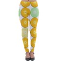 Citrus Fruit Orange Lemon Lime Lightweight Velour Leggings View1