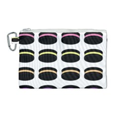 Cookies Moon Pies Canvas Cosmetic Bag (large)