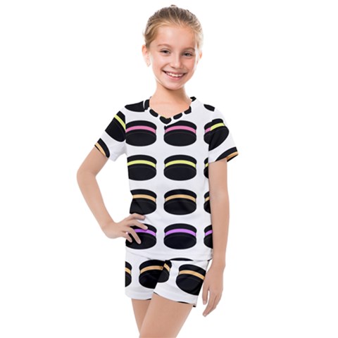 Cookies Moon Pies Kids  Mesh Tee And Shorts Set by Alisyart