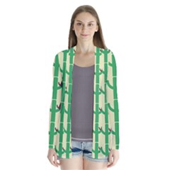 Cowboy Hat Cactus Drape Collar Cardigan by Alisyart