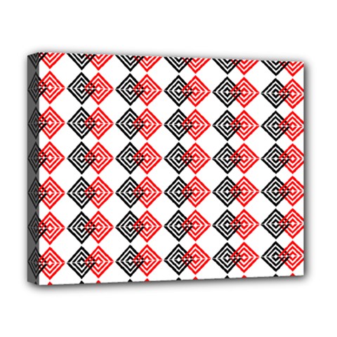 Backdrop Plaid Deluxe Canvas 20  X 16  (stretched) by Alisyart