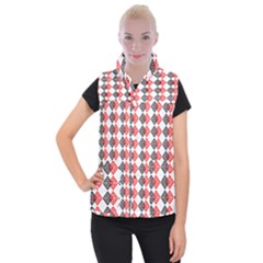 Backdrop Plaid Women s Button Up Vest