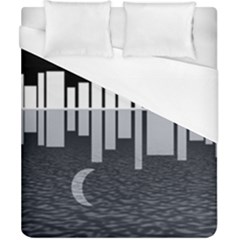 Cityscape City Waterfront Duvet Cover (california King Size)