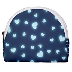 Hearts Background Wallpaper Digital Horseshoe Style Canvas Pouch
