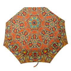 Kaleidoscope Background Mandala Folding Umbrellas by Alisyart
