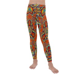 Kaleidoscope Background Mandala Kids  Lightweight Velour Leggings