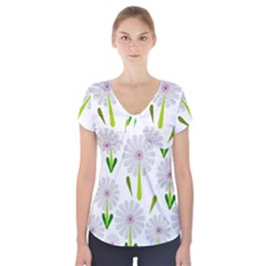 Zappwaits Short Sleeve Front Detail Top by zappwaits