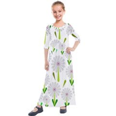 Zappwaits Kids  Quarter Sleeve Maxi Dress by zappwaits