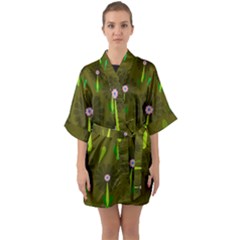 Zappwaits Quarter Sleeve Kimono Robe by zappwaits