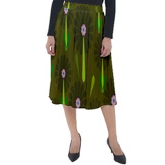 Zappwaits Classic Velour Midi Skirt  by zappwaits