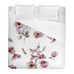 Purple Flowers Bring Cold Showers Duvet Cover (full/ Double Size)