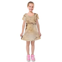 Stone Surface Stone Mass Kids  Short Sleeve Velvet Dress