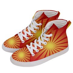 Sunburst Sun Women s Hi-top Skate Sneakers by Alisyart