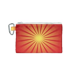 Sunburst Sun Canvas Cosmetic Bag (small)