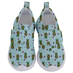 Pineapple Watermelon Fruit Lime Kids  Velcro No Lace Shoes by Mariart