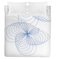 Spirograph Pattern Drawing Duvet Cover Double Side (queen Size) by Alisyart
