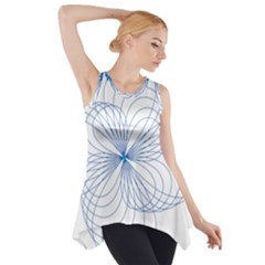 Spirograph Pattern Drawing Side Drop Tank Tunic