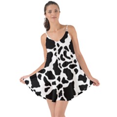 Black On White Cow Skin Love The Sun Cover Up by LoolyElzayat