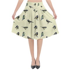 Bird Is The Word Flared Midi Skirt by WensdaiAmbrose