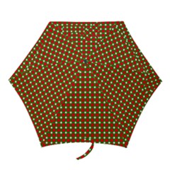 Lumberjack Plaid Buffalo Plaid Green Red Mini Folding Umbrellas