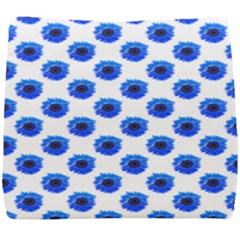 Sunflower Digital Paper Blue Seat Cushion