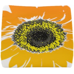 Sunflower Flower Yellow Orange Seat Cushion by Mariart