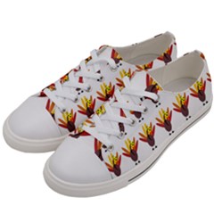 Turkey Thanksgiving Background Women s Low Top Canvas Sneakers by Mariart
