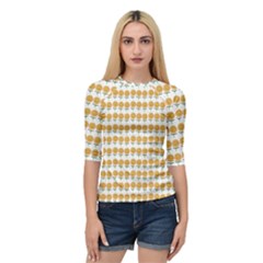 Sunflower Wrap Quarter Sleeve Raglan Tee