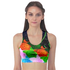 Pattern Fishes Escher Sports Bra