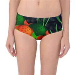 Pattern Fishes Escher Mid-waist Bikini Bottoms by Mariart