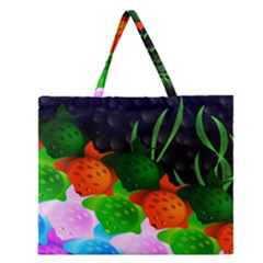 Pattern Fishes Escher Zipper Large Tote Bag by Mariart
