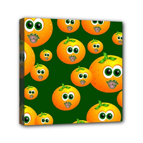 Seamless Orange Pattern Mini Canvas 6  X 6  (stretched)