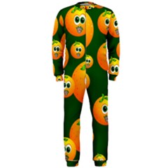 Seamless Orange Pattern Onepiece Jumpsuit (men) 